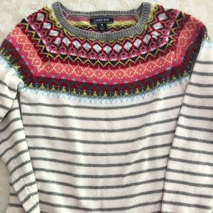 Lands End cotton sweater for girls size 10-12